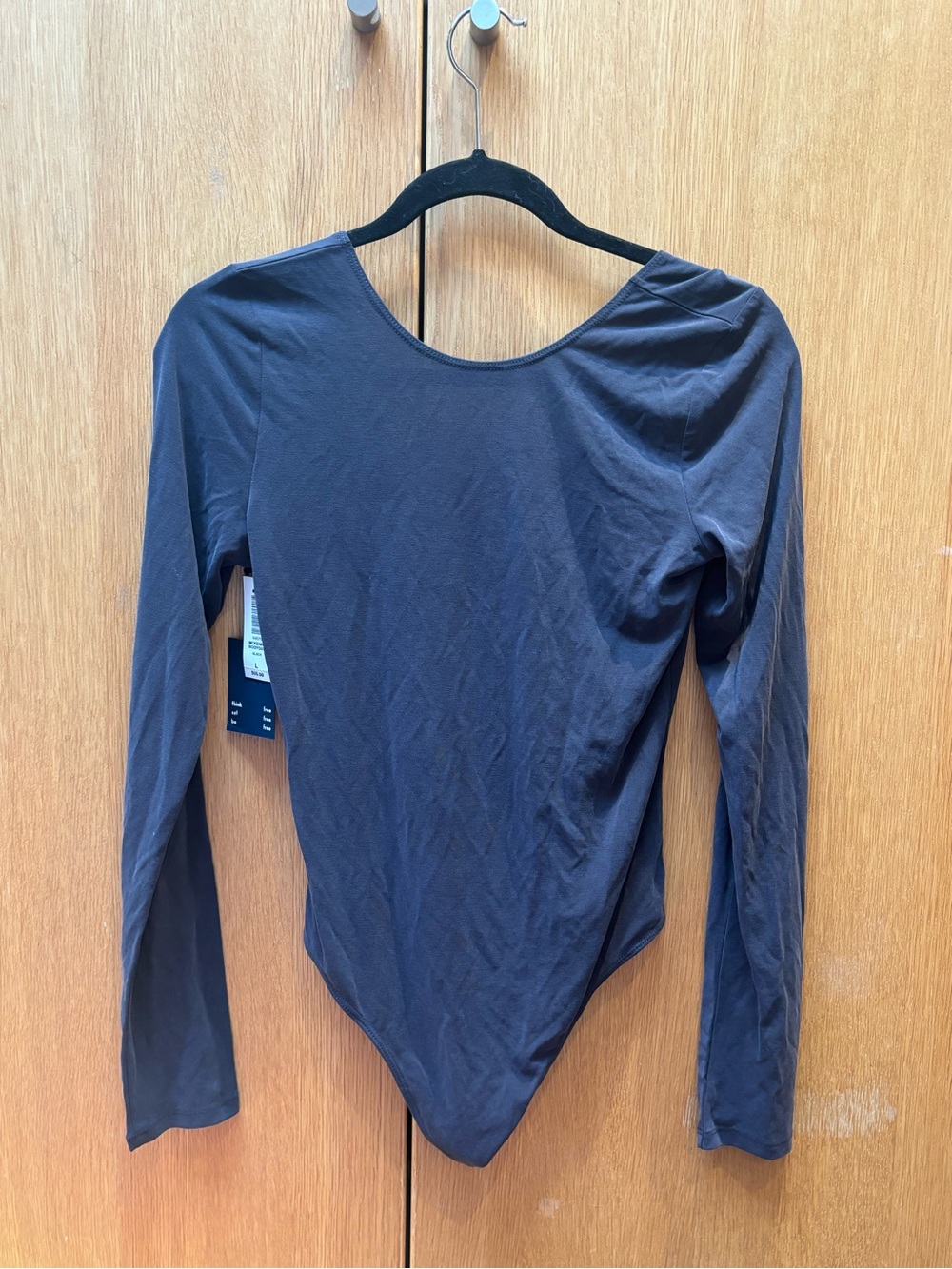 Wilfred McKenna Long-Sleeve Scoop Neck Bodysuit Large